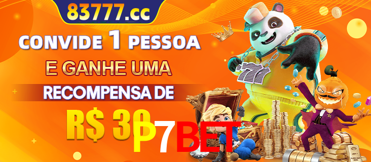 Banner institucional da P7BET sobre parceria de marcas e criação de uma marca de excelência, apresentando os mascotes de jogos populares como o Fortune Tiger.